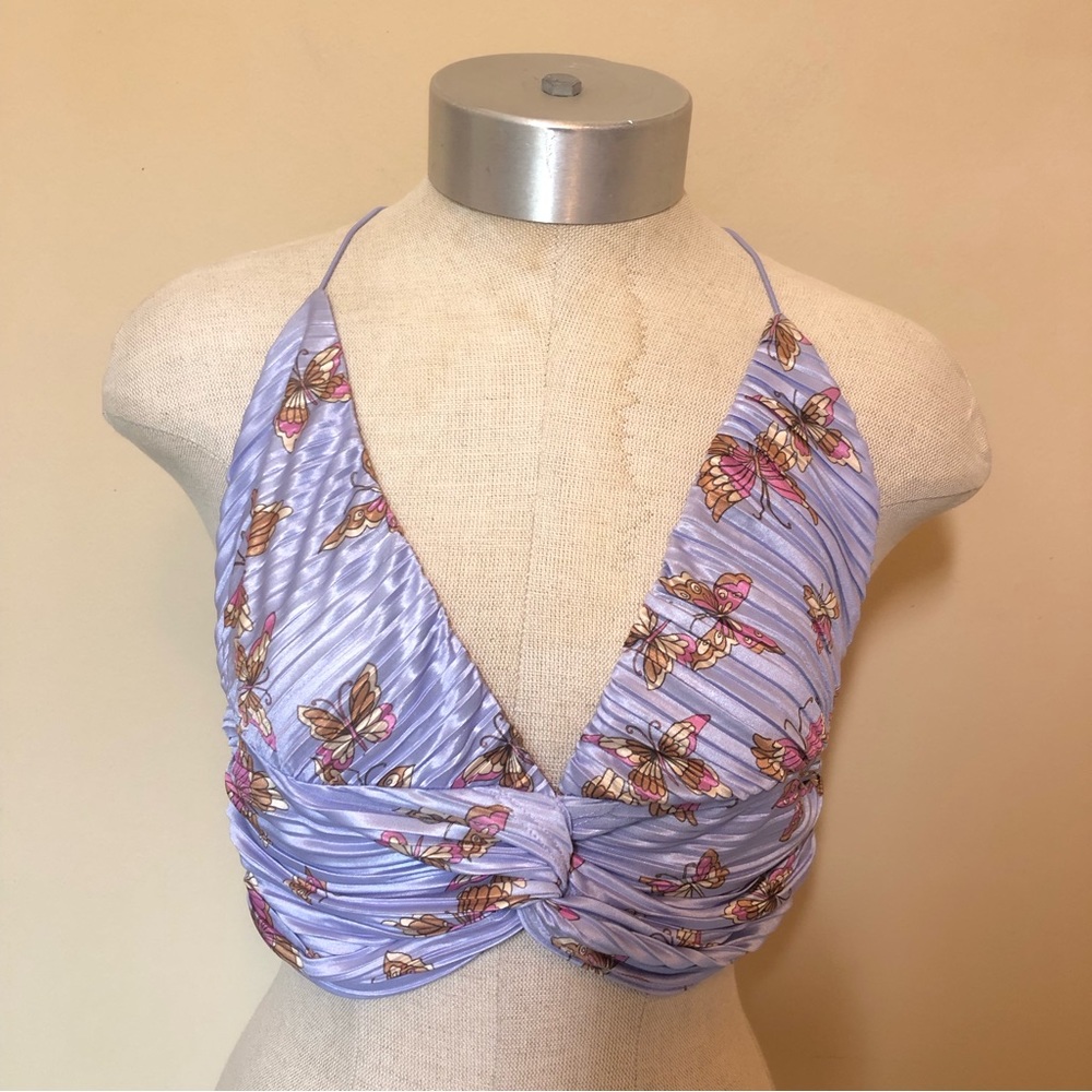 Urban Outfitters Lavender Butterfly Twist Cami Top